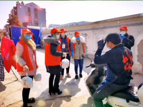 如意餛飩靖江文峰店，為靖江市社區(qū)執(zhí)勤人員連續(xù)送去三天的愛心餐