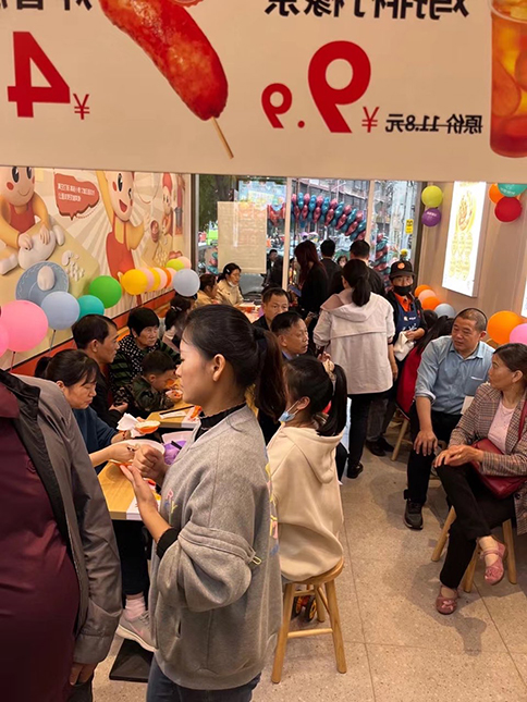 熱烈祝賀如意餛飩湖北咸寧崇陽凱鴻店盛大開業！