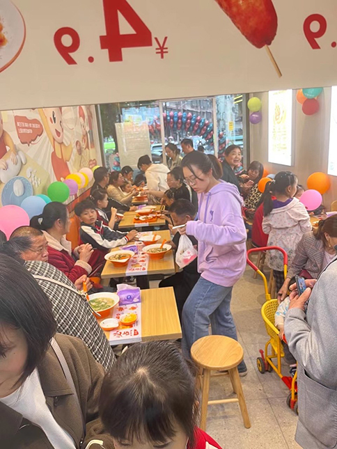 熱烈祝賀如意餛飩湖北咸寧崇陽凱鴻店盛大開業！