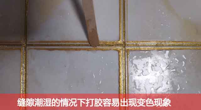 瓷磚不做美縫，導致黑邊效果