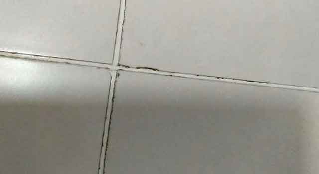 瓷磚不做美縫，導致黑邊效果